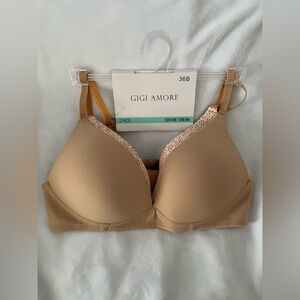 Tan Non-Wire Bra Set